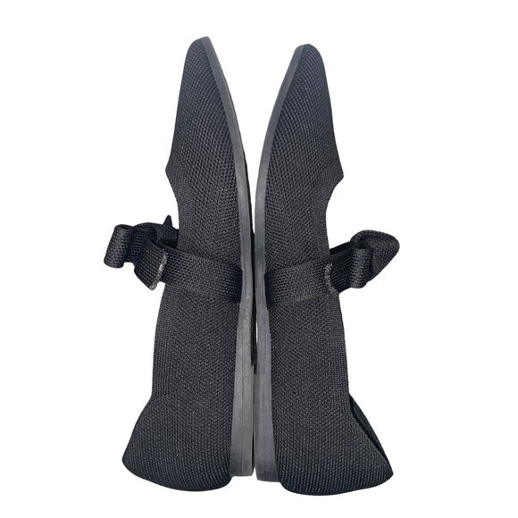 Nanette Lepore knit maryjane Black Pointed Toe Flats shoes Bow Detail 7.5 - Picture 7 of 9